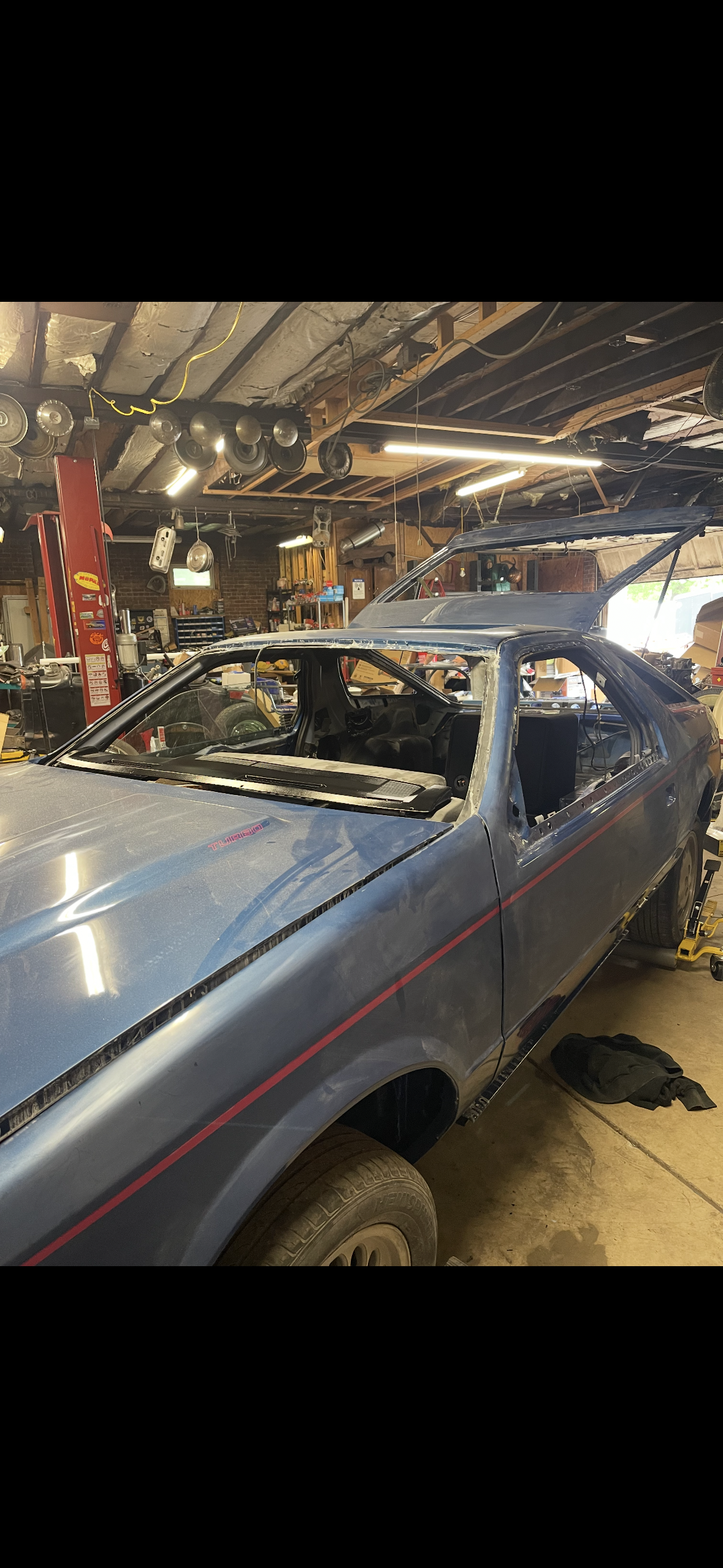 Project windshield before